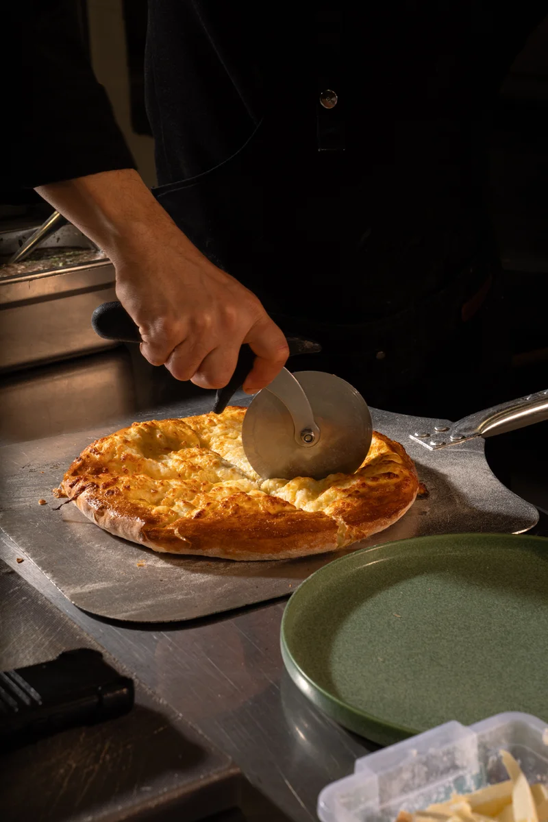 Khachapuri fresh from the oven